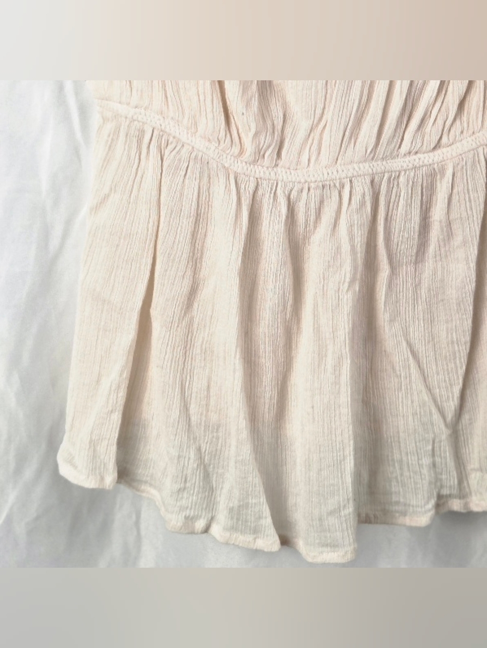 Urban Outfitters Cream Pink Lace-Trim Camisole Size Small Petite - Picture 6 of 16